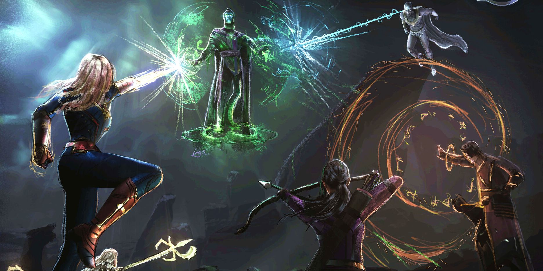 Potential Avengers 5 Team Battles Kang In New Marvel Art