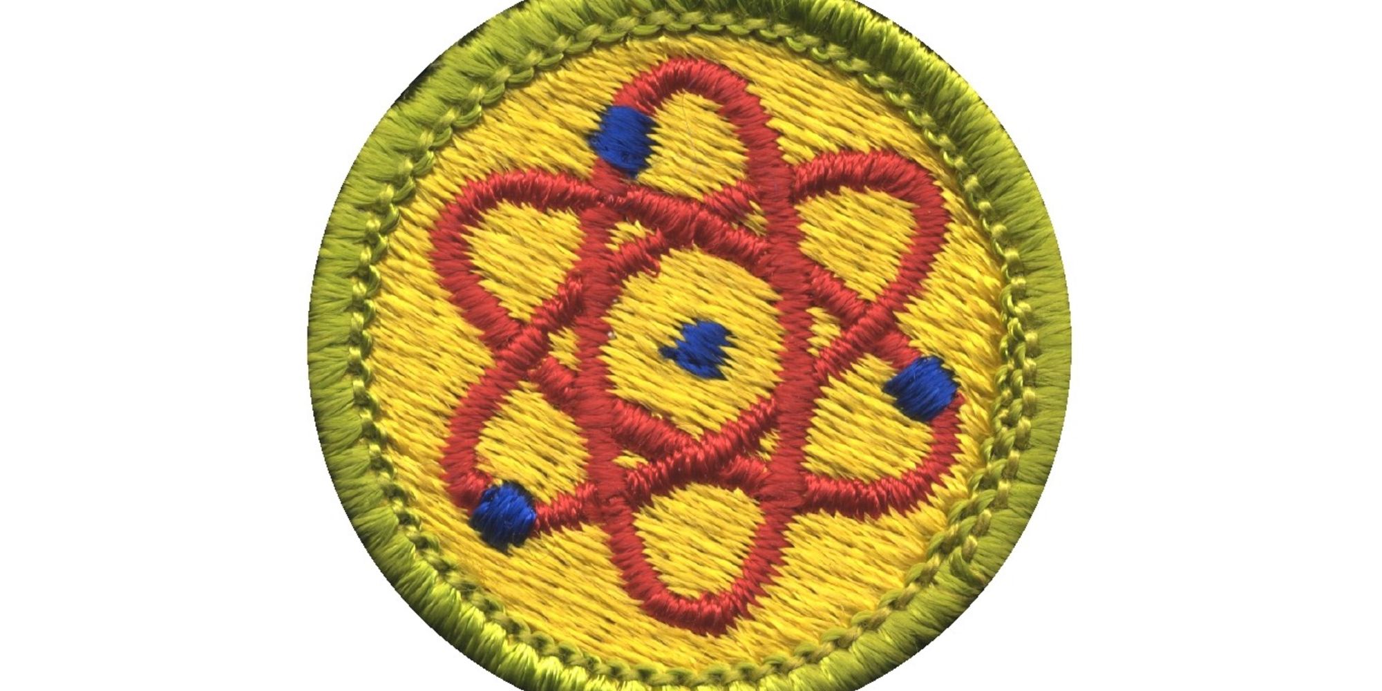 The atomic energy merit badge that David Hahn also achieved. 