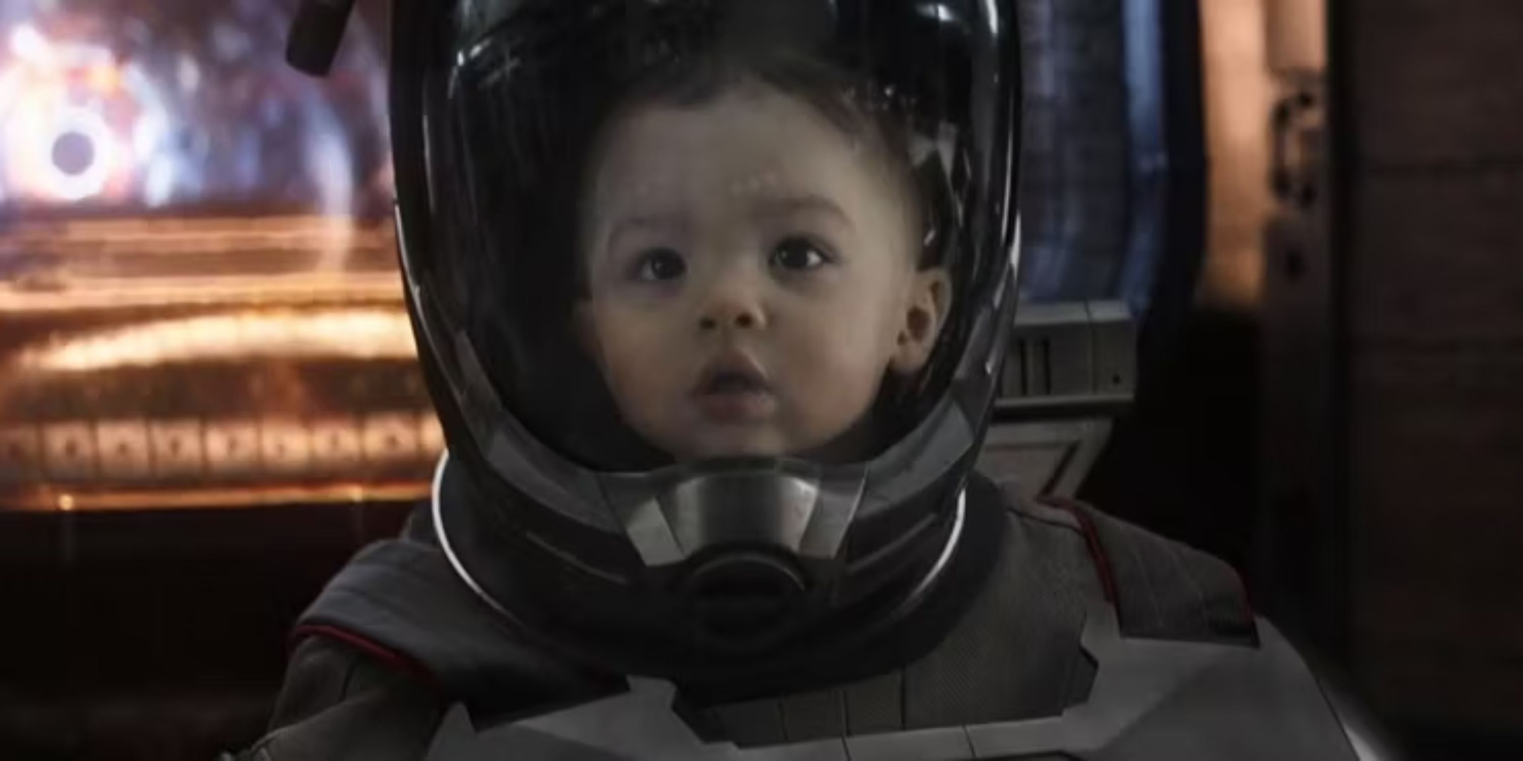 Scott Lang after being turned back into a baby.