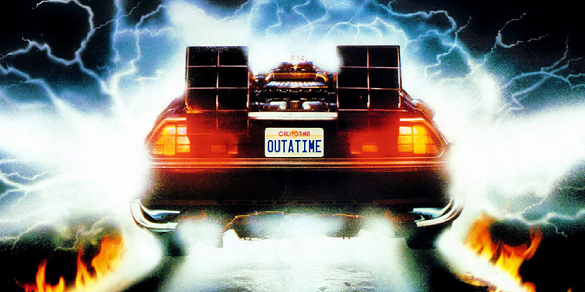 Back to the Future's DeLorean Outatime Plate
