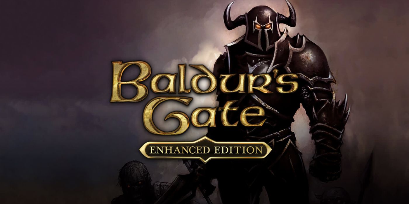 Baldur's Gate: Enhanced Edition key art featuring an armored warrior.