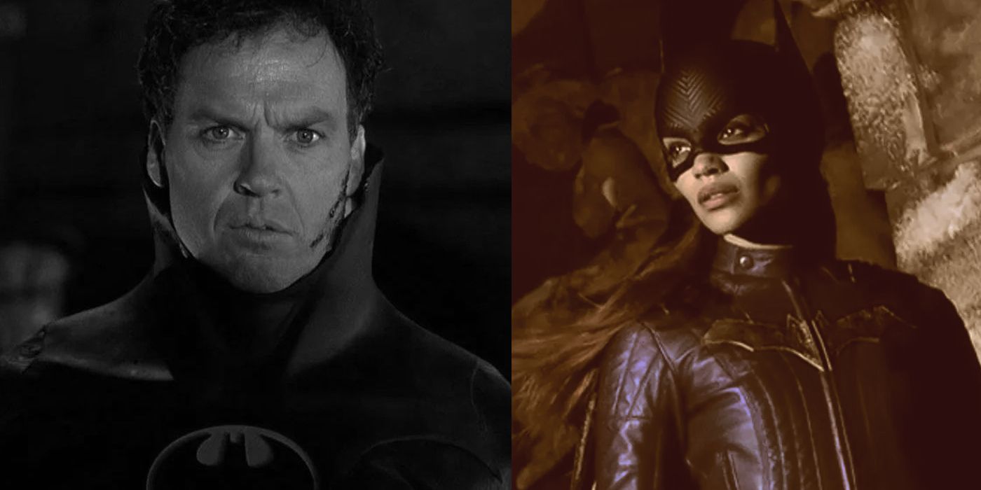 Michael Keaton as Batman; Leslie Grace as Batgirl
