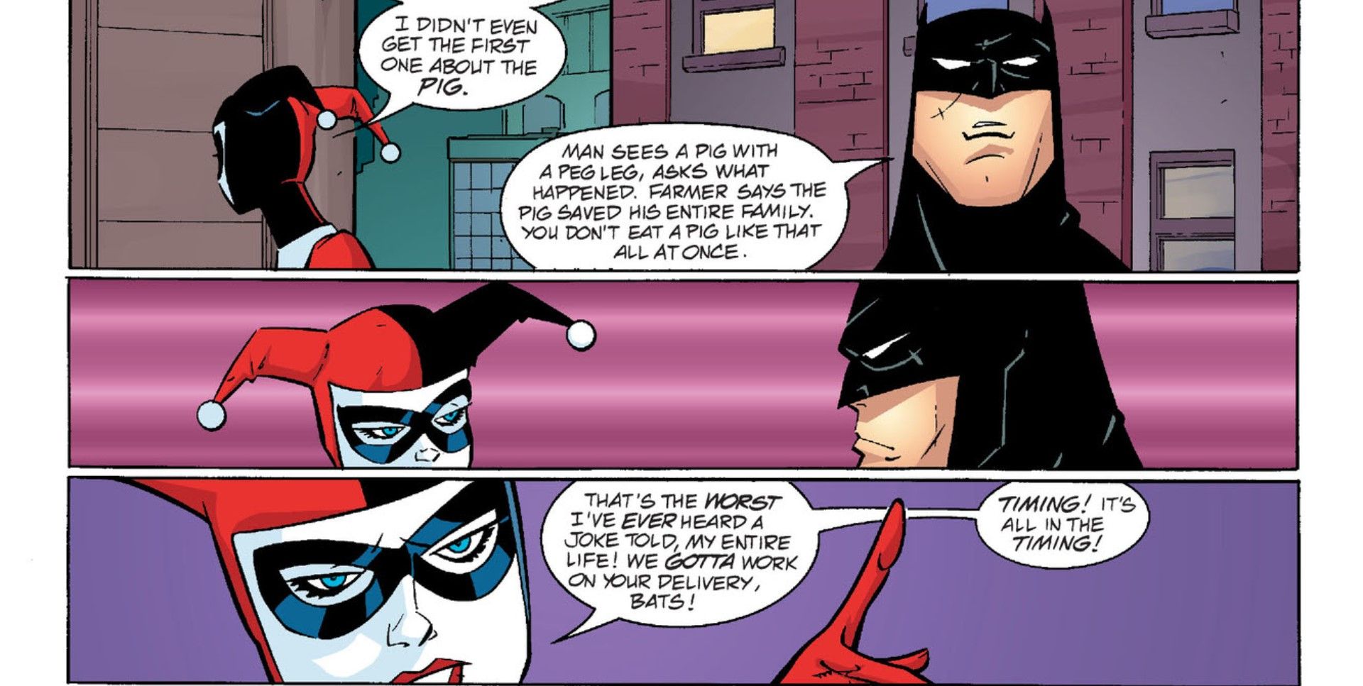Batman Harley Quinn Joker Joke DC Comics