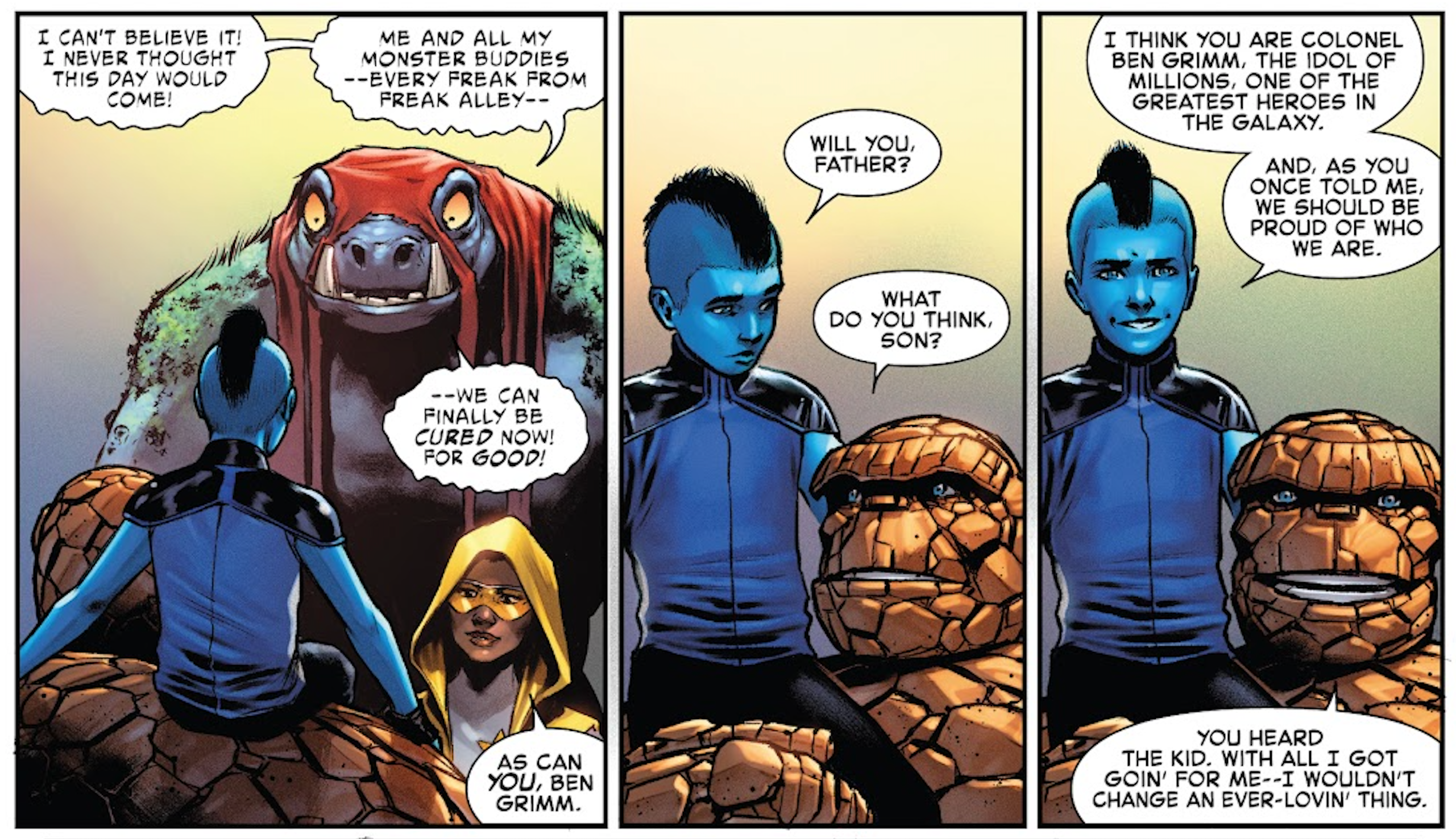 Ben Grimm accepts his fate as the Fantastic Four's Thing