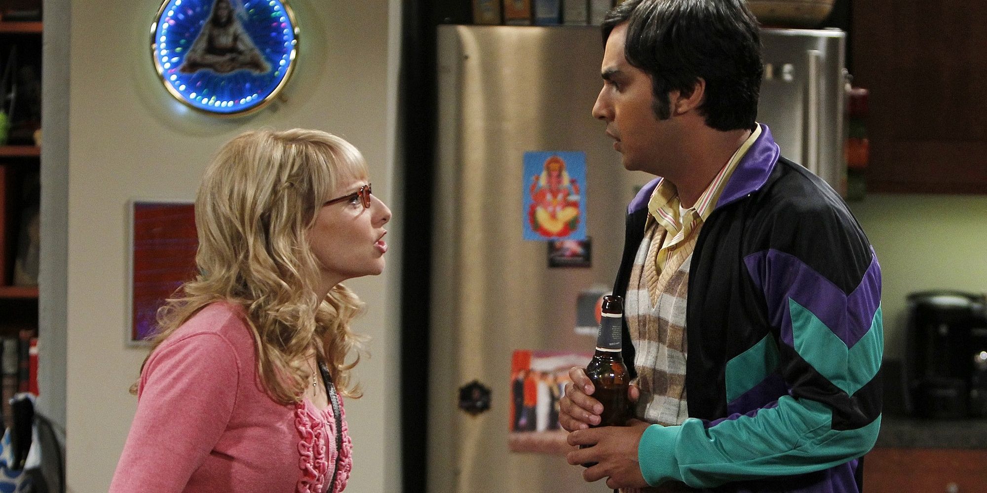 Bernadette shouting at Raj in The Big Bang Theory 