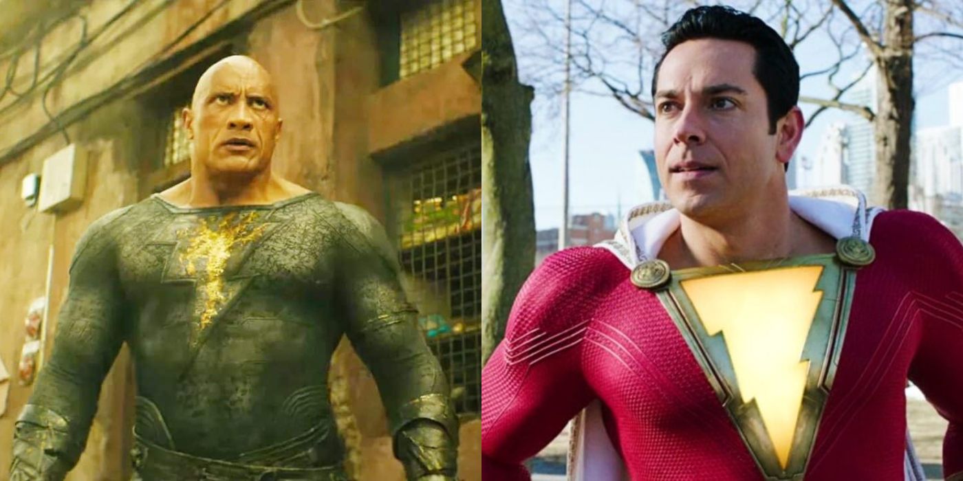 Dwayne Johnson&rsquo;s Black Adam and Zachary Levi&rsquo;s Shazam in the DCEU.