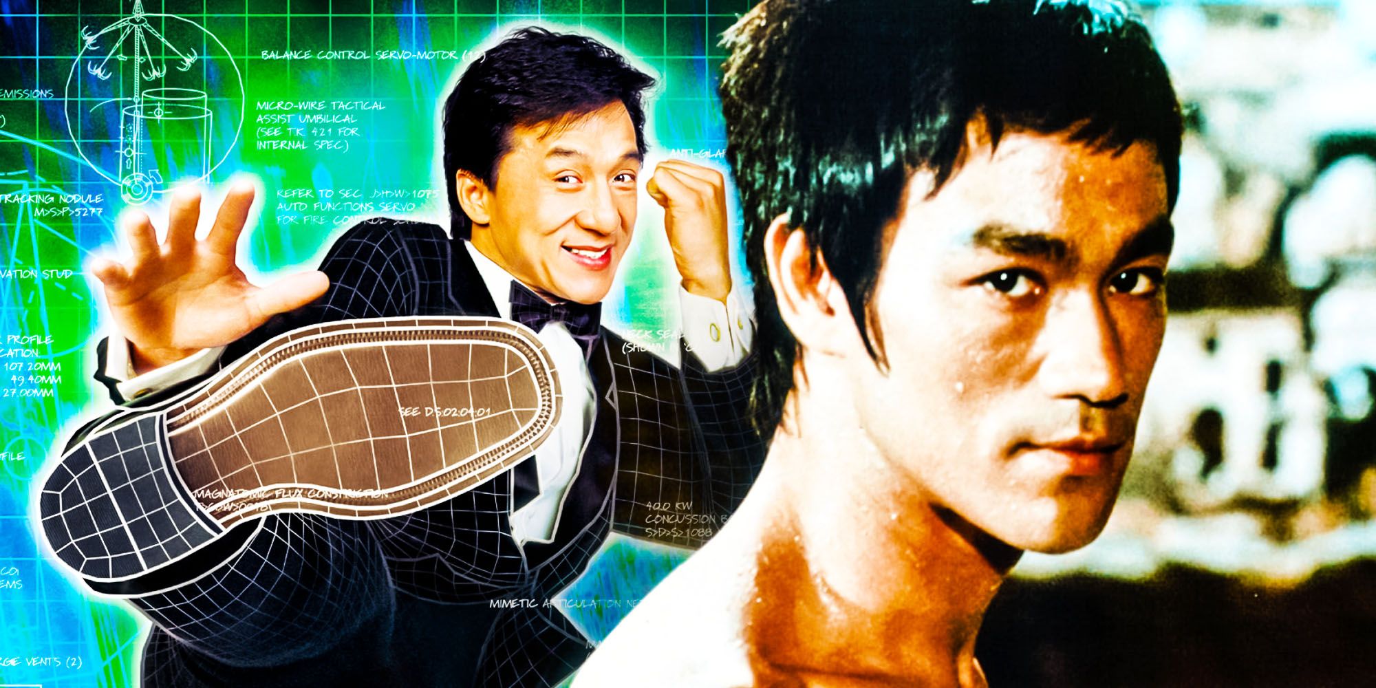 Bruce Lee Jackie chan the tuxedo