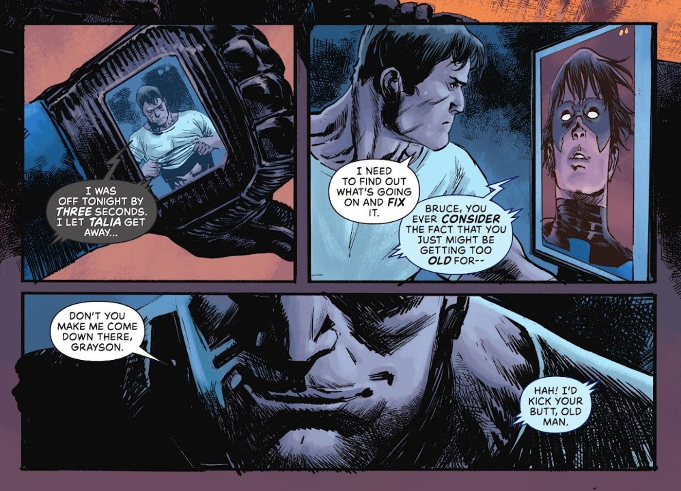 Bruce Wayne and Nightwing Discuss Batman's Age