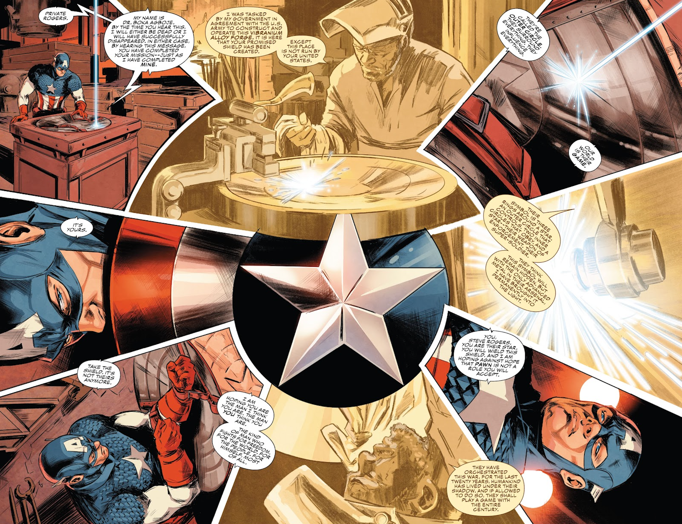 Captain America&rsquo;s shield hides an evil symbol