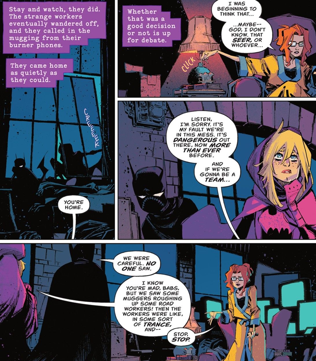Cassandra Cain, Stephanie Brown, and Barbara Gordon in Batgirls #1