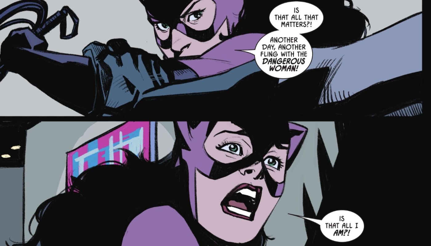 Catwoman worries that Batman has been using her all along.
