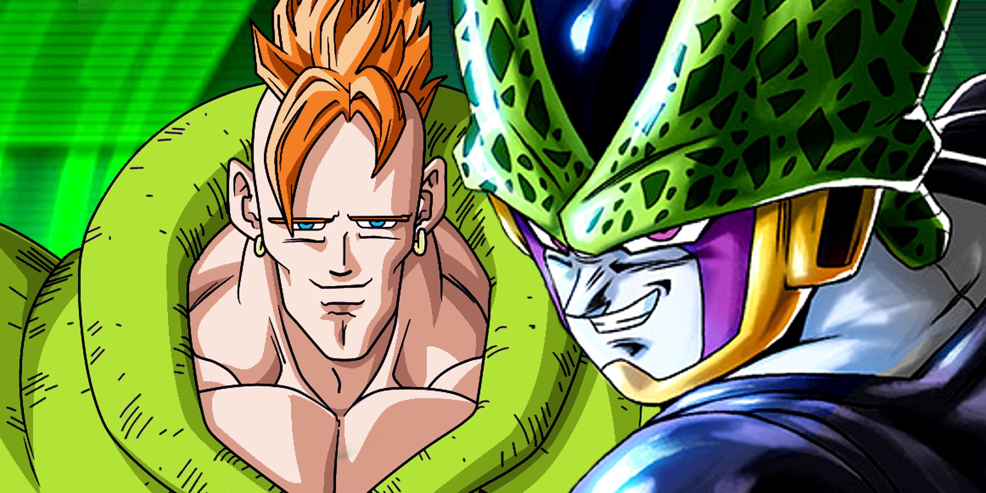 Cell and Android 16 in Dragon Ball Z