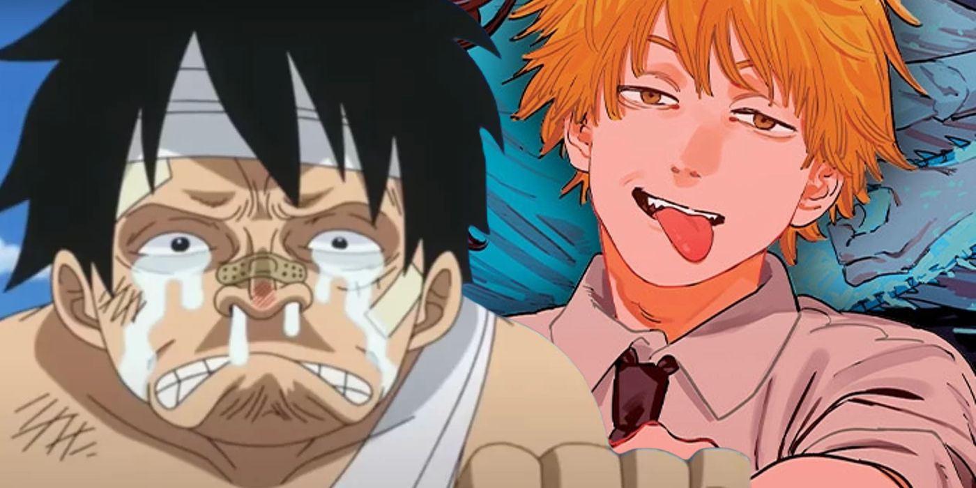 Chainsaw Man's Denji Laughs at One Piece's Luffy