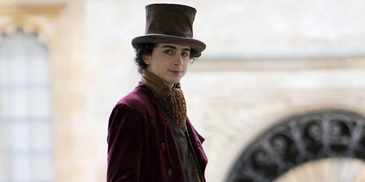 Chalamet as Wonka Smiling