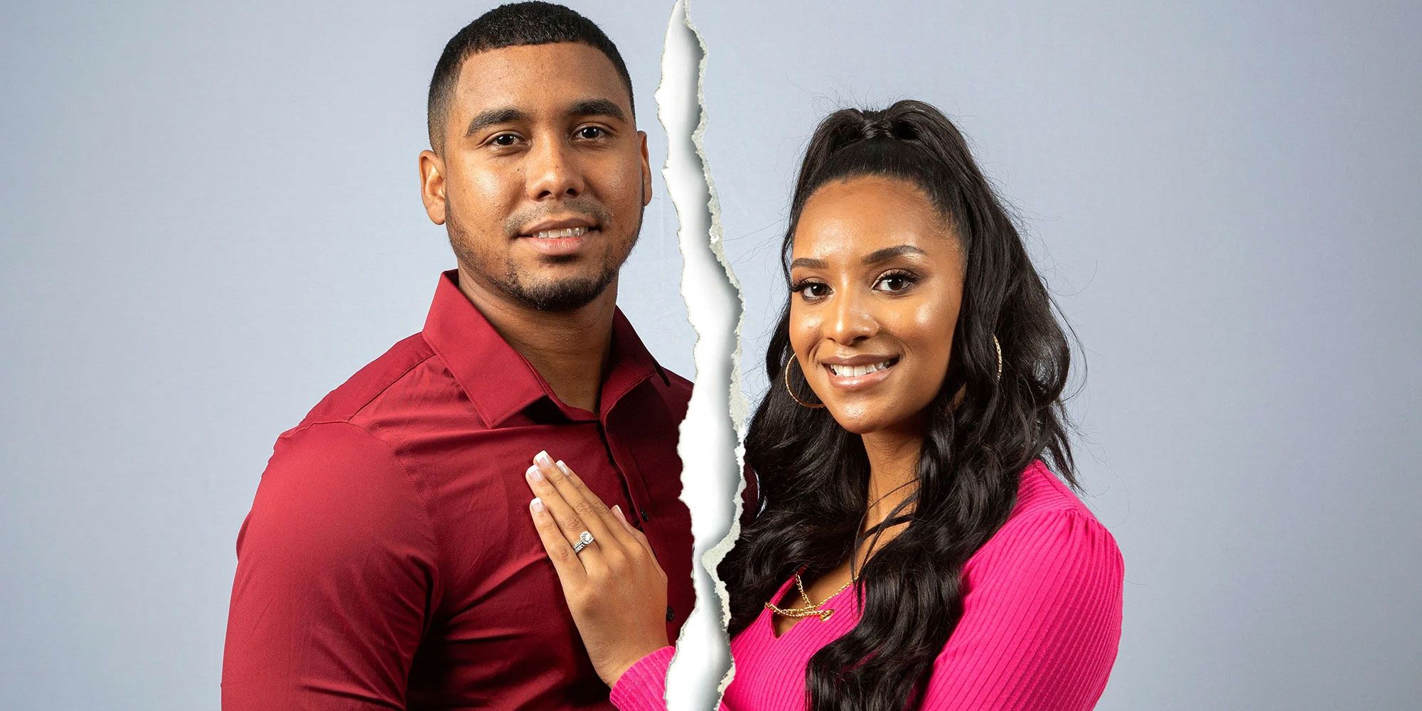 Uma imagem rasgada de Chantel Everett e Pedro Jimeno em 90 Day Fiancé 