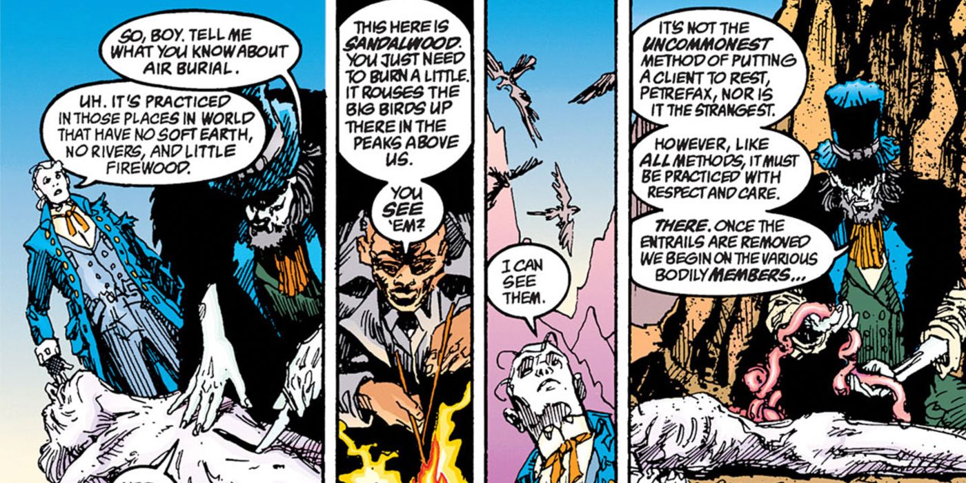 Characters from Cerements in the Sandman comics