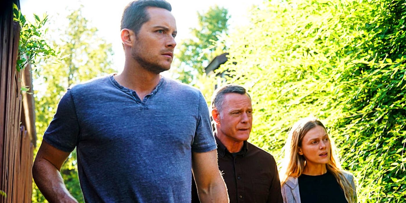 Chicago PD season 9 Halstead, Voight, and Upton standing together