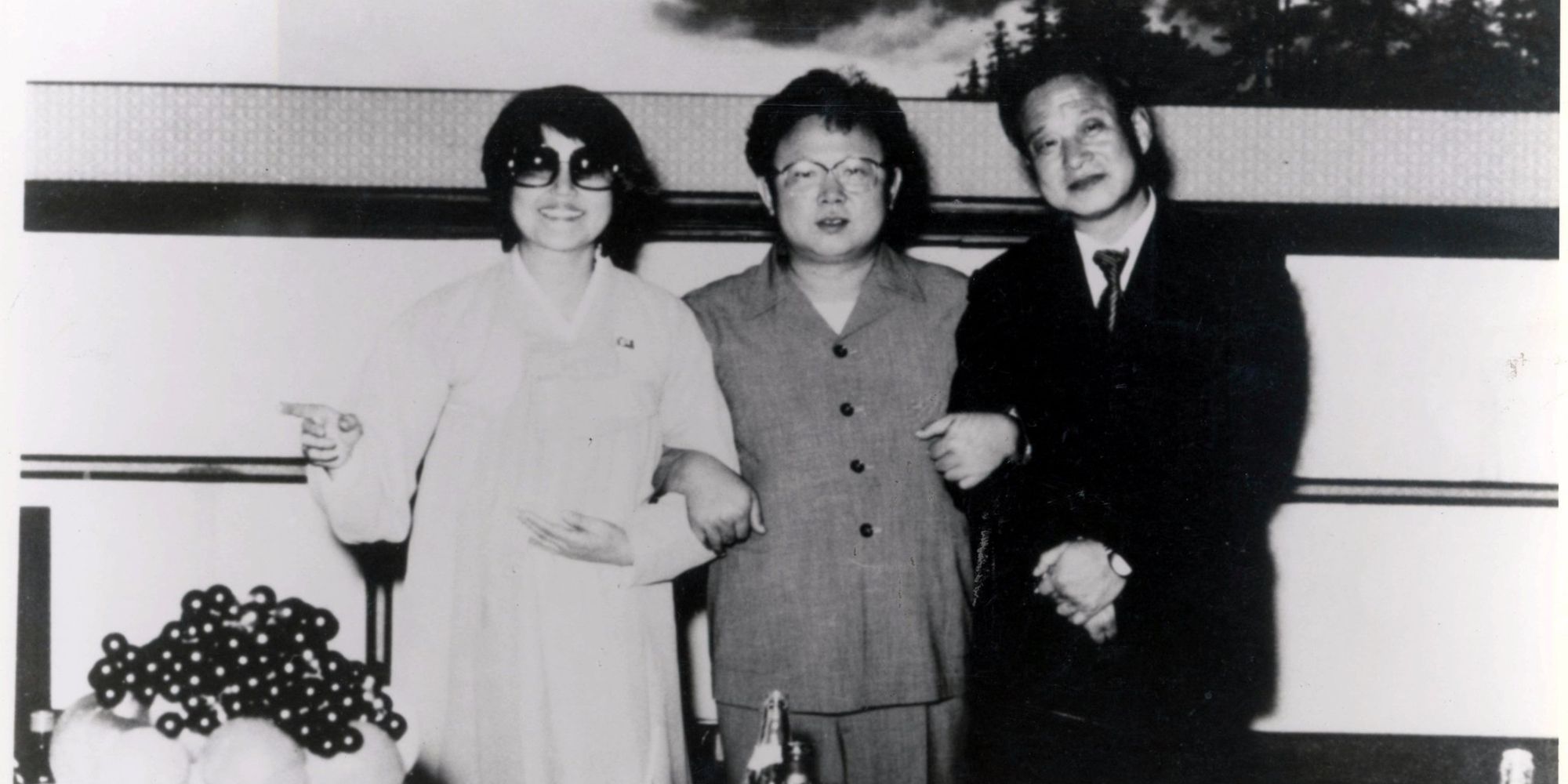 The famed South Korean entertainment couple, Choi Eun-hee And Shin Sang-ok with infamous dictator Kim Jon Il