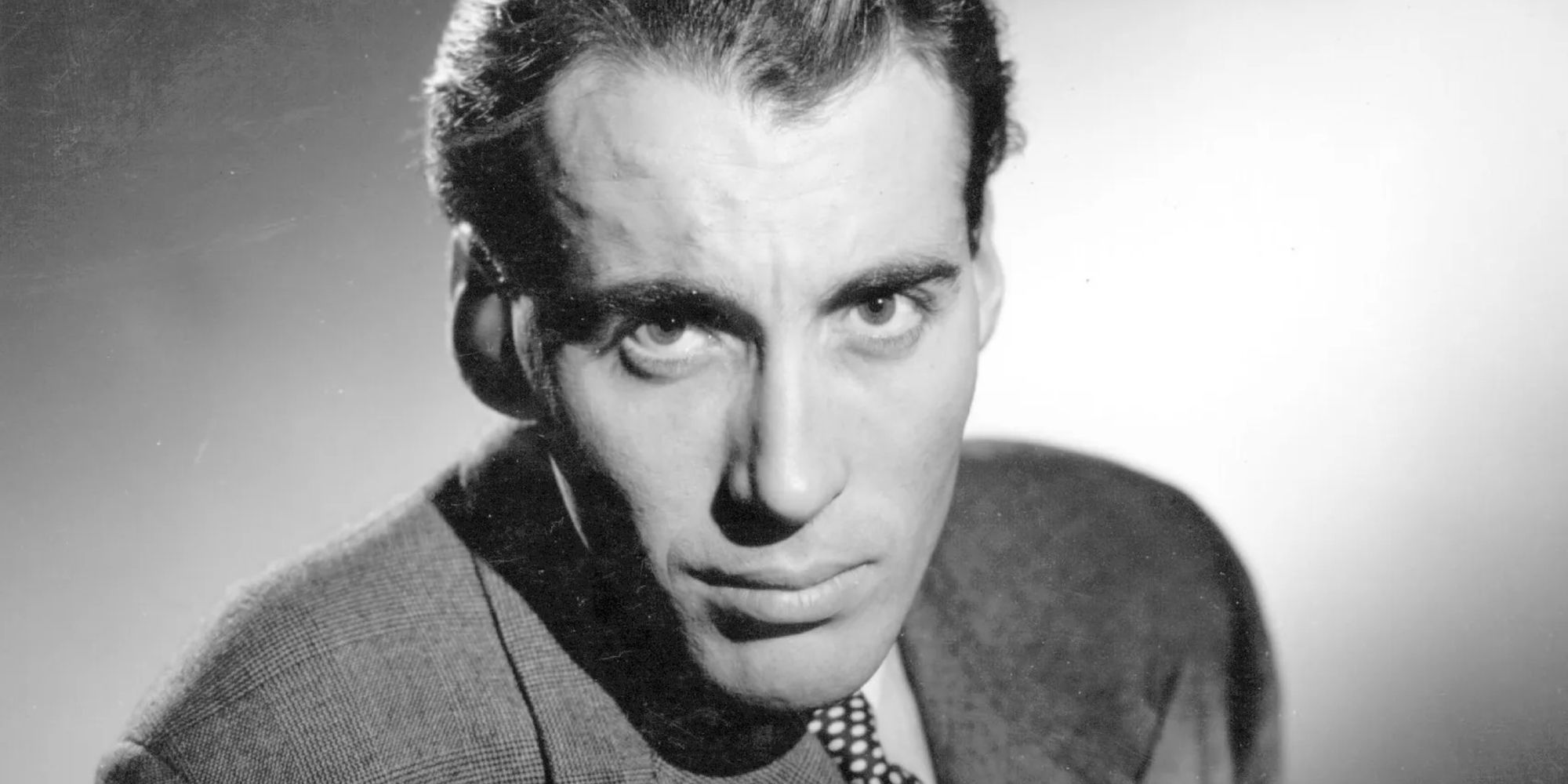 Hammer Films Star, Christopher Lee staring with his piercing eyes