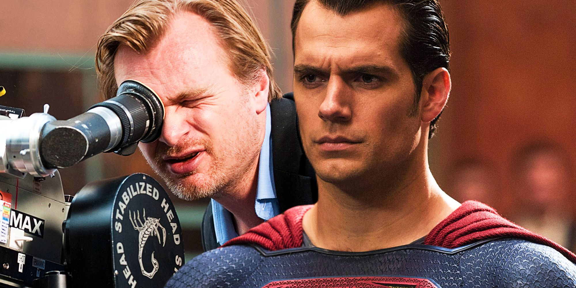 Christopher Nolan and Henry Cavill
