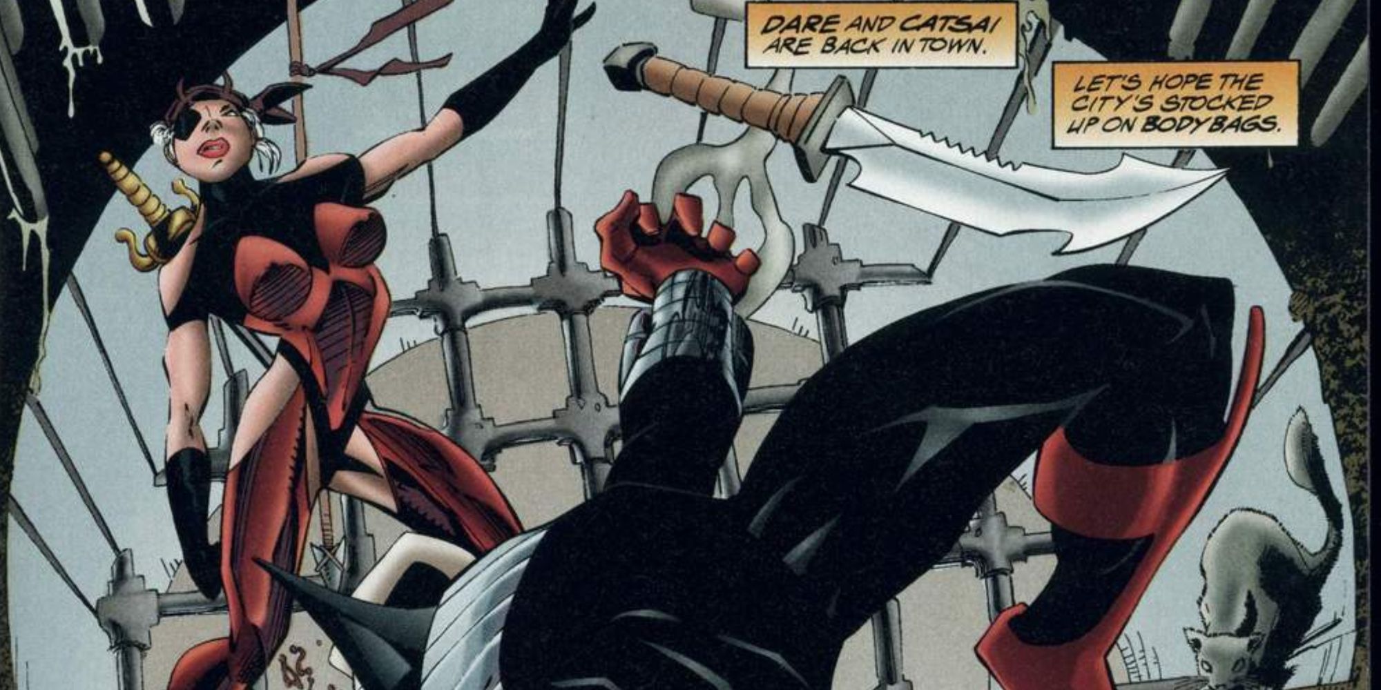 Dare The Terminator attacks in Amalgam Comics.