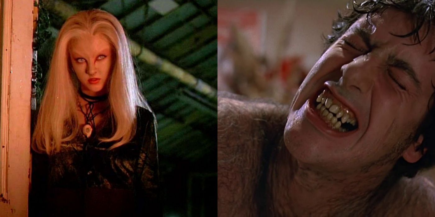 Split image of Ginger Snaps and An American Werewolf in London