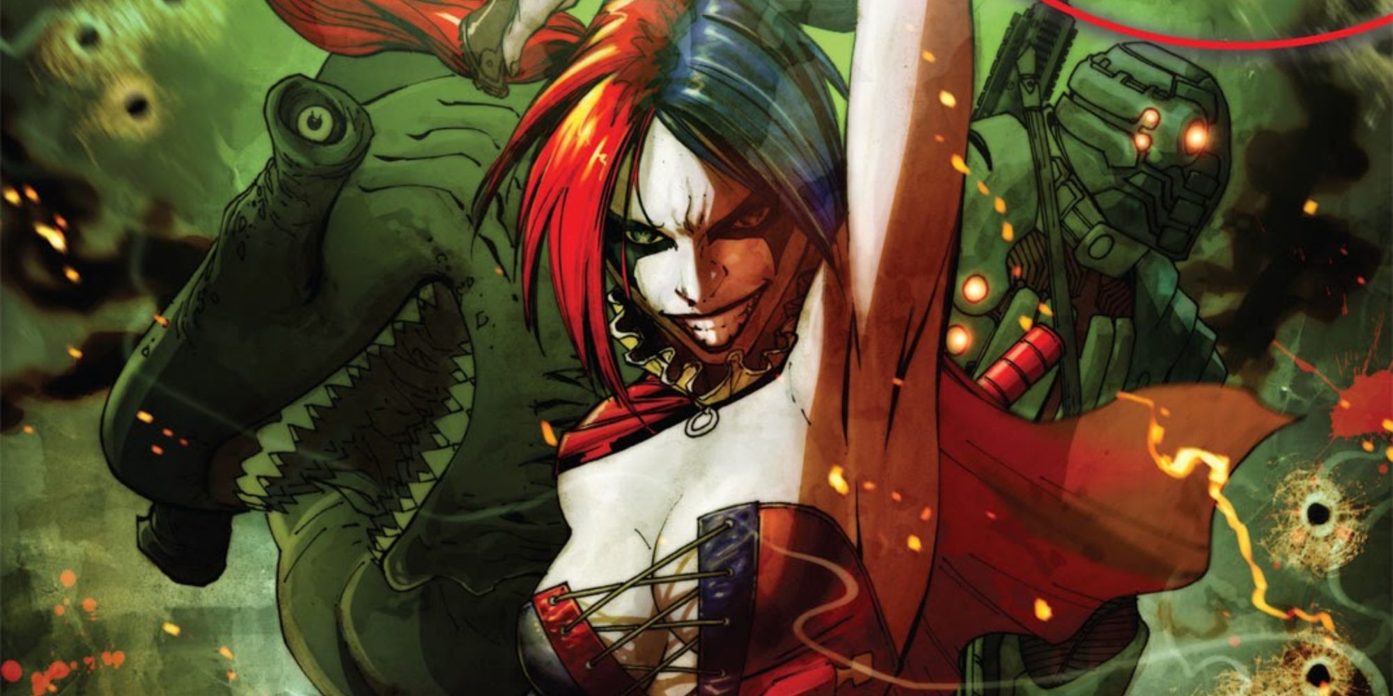 Harley Quinn joins the Suicide Squad in DC Comics.
