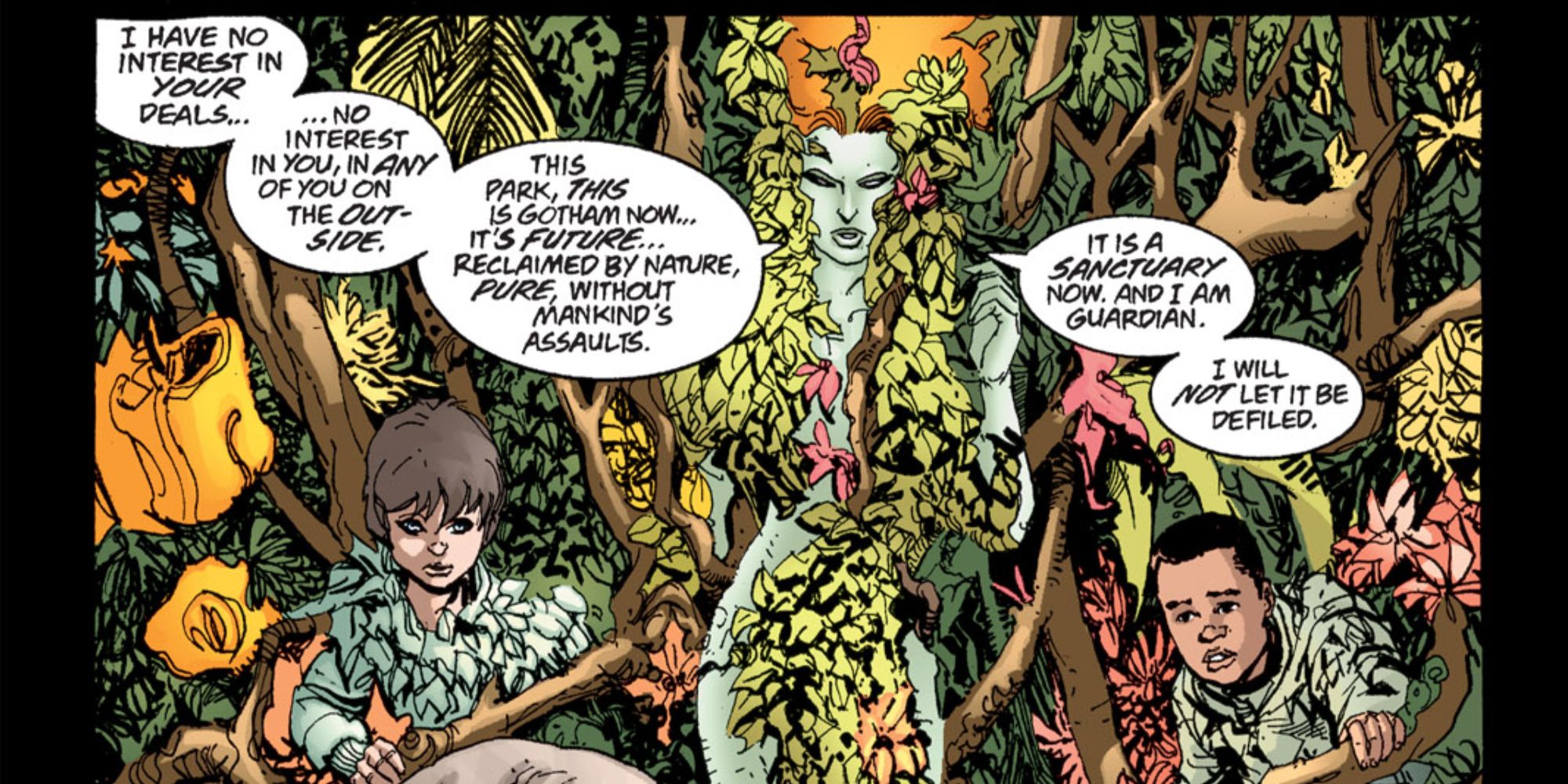 Poison Ivy claims Gotham in No Man's Land comic.