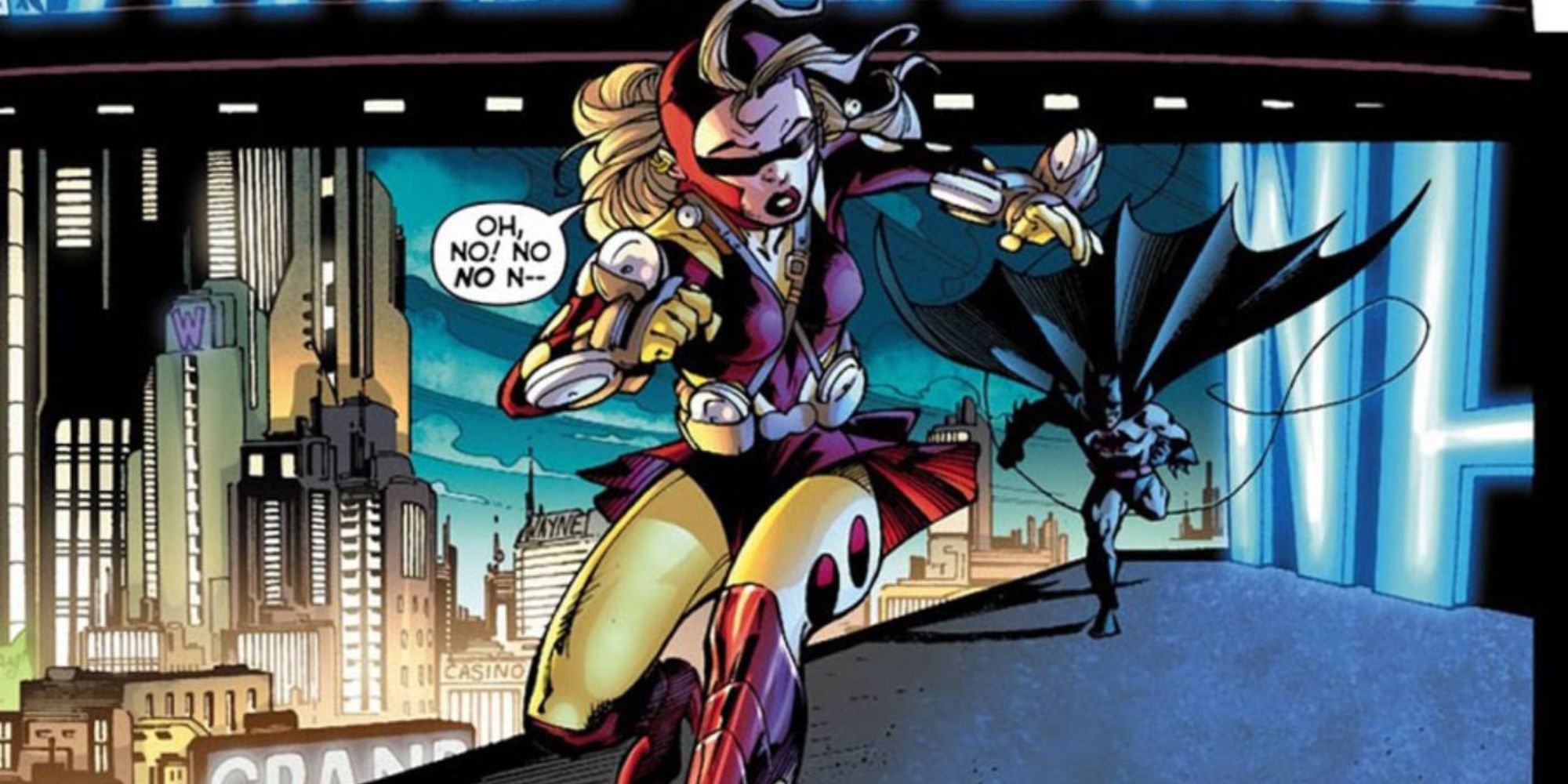 Yo-Yo runs from Batman in Flashpoint comics.