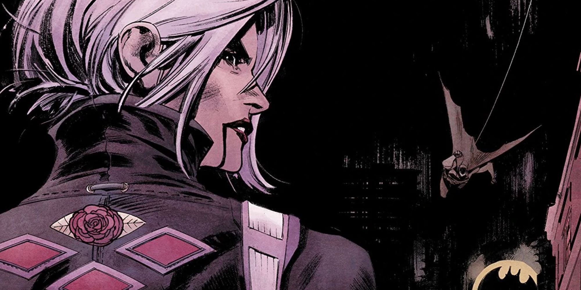 Marian Drews becomes Harley Quinn in Batman: White Knight comics.
