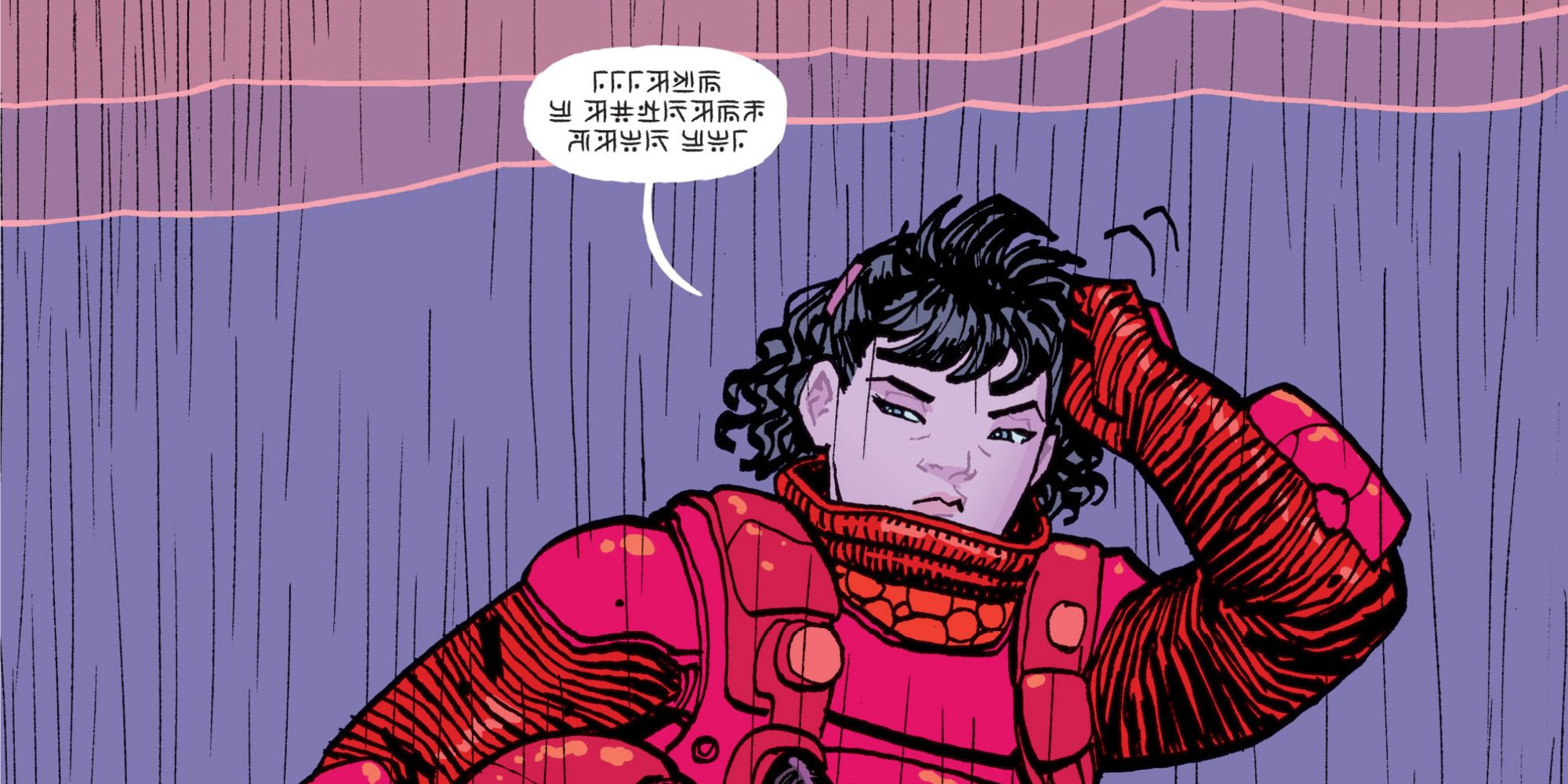 Clone Erin arrives in the past in Paper Girls comics.