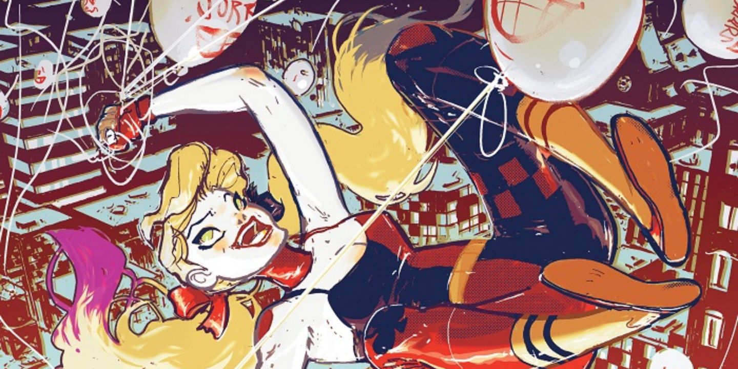 Harley Quinn leaps into action in DC Comics.