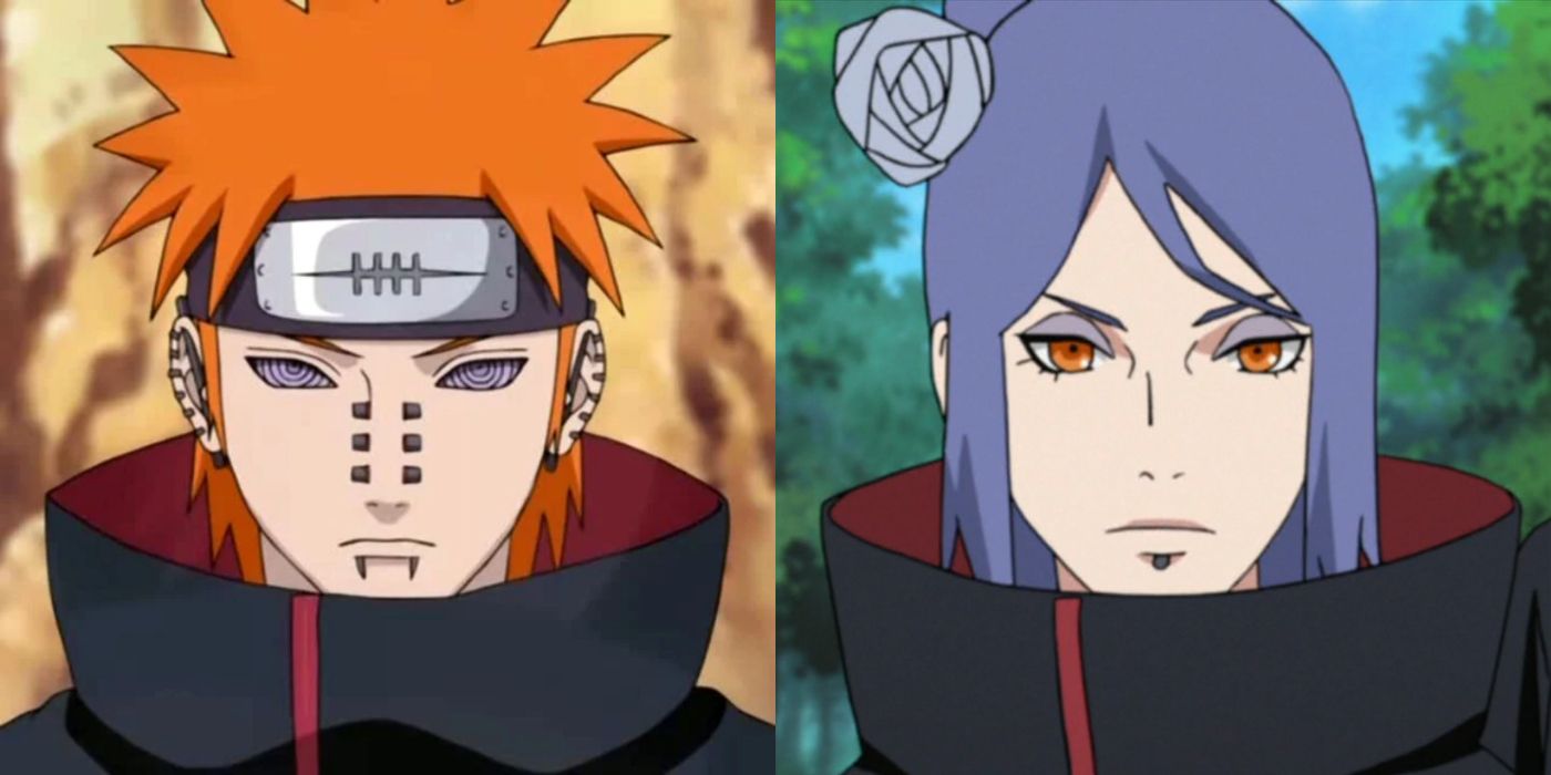 Image divisée de Pain et Konan de Naruto