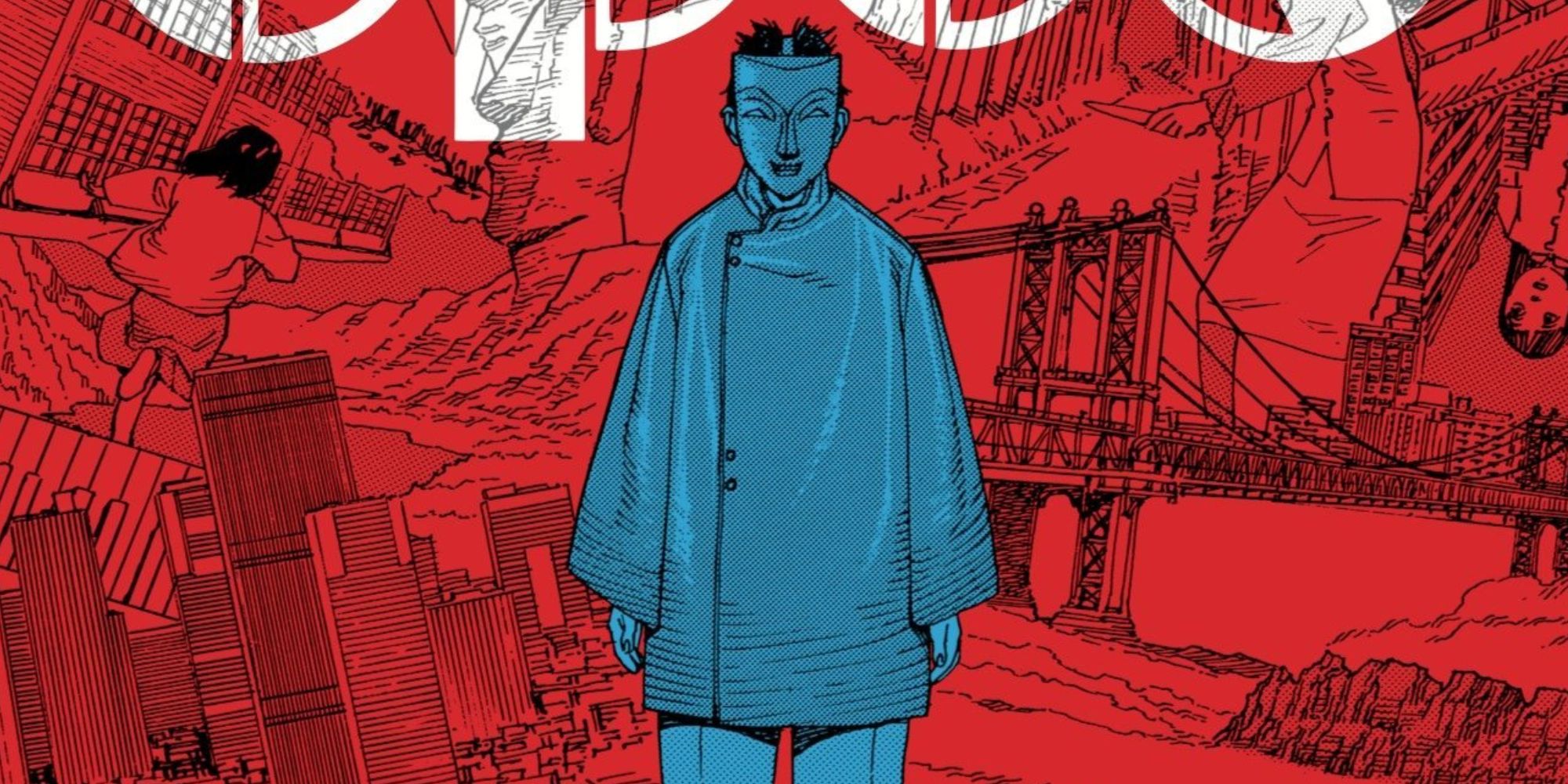 A figure in a mask appears on the cover of Opus.