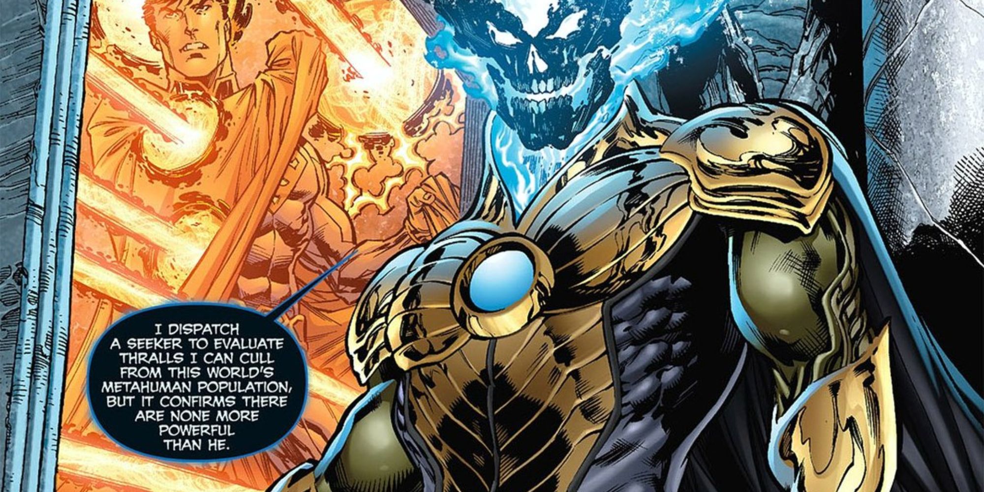 Helspont captures Superman in DC Comics.