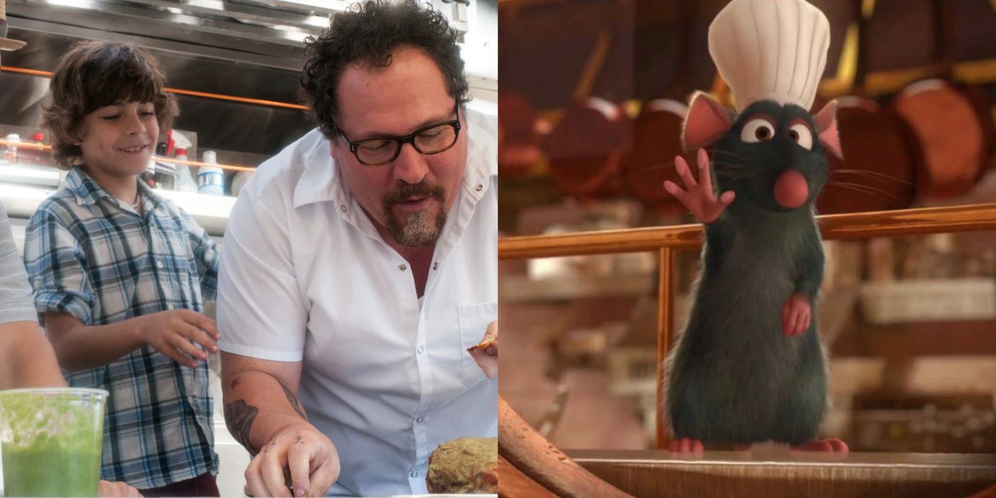 Split image of Chef and Ratatouille