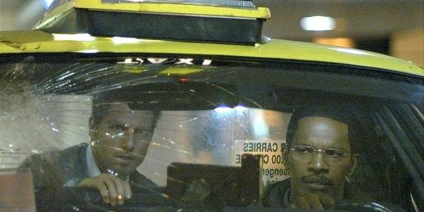 Jamie Foxx e Tom Cruise em Colateral