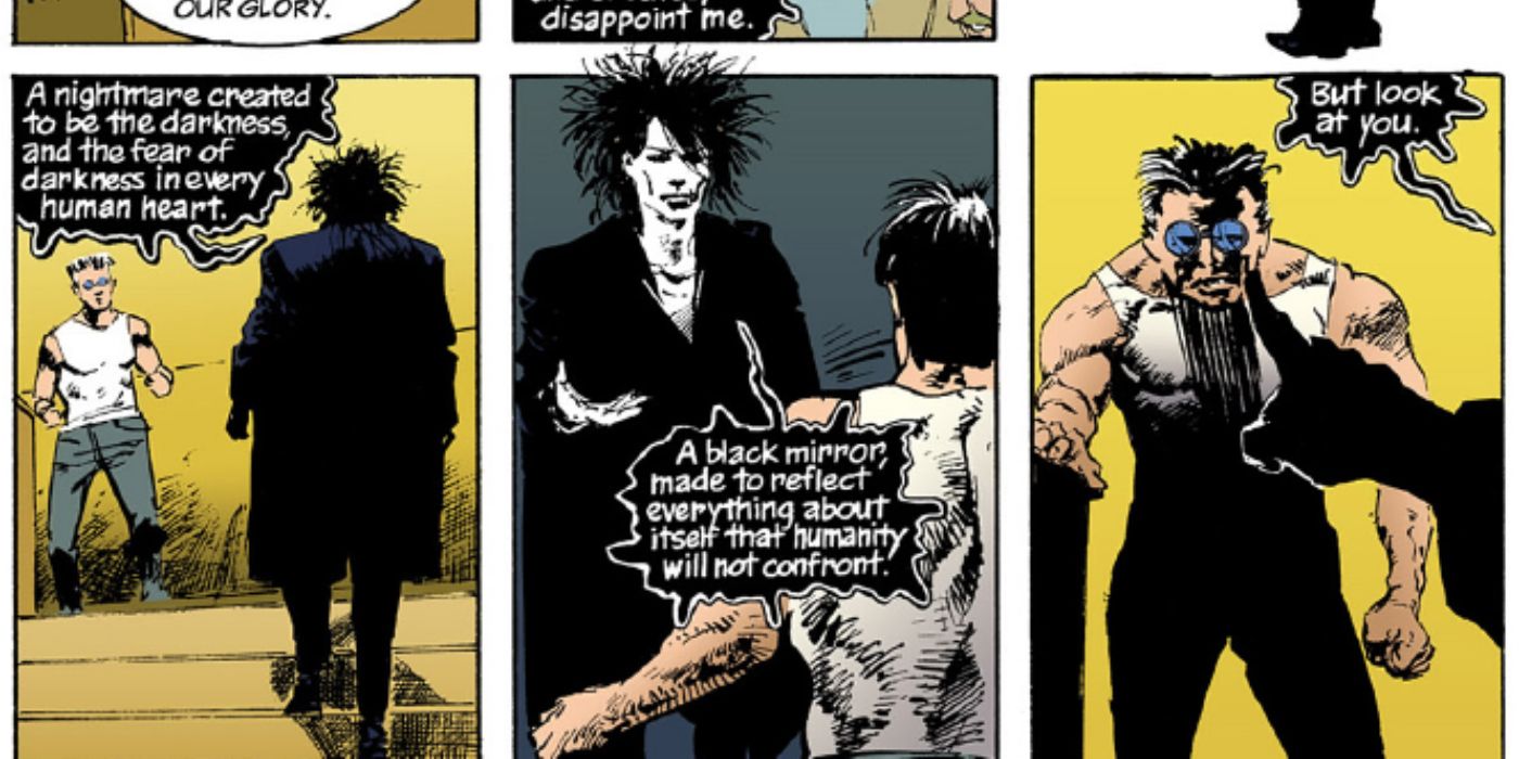 Dream confronting the Corinthian in Collectors in The Sandman