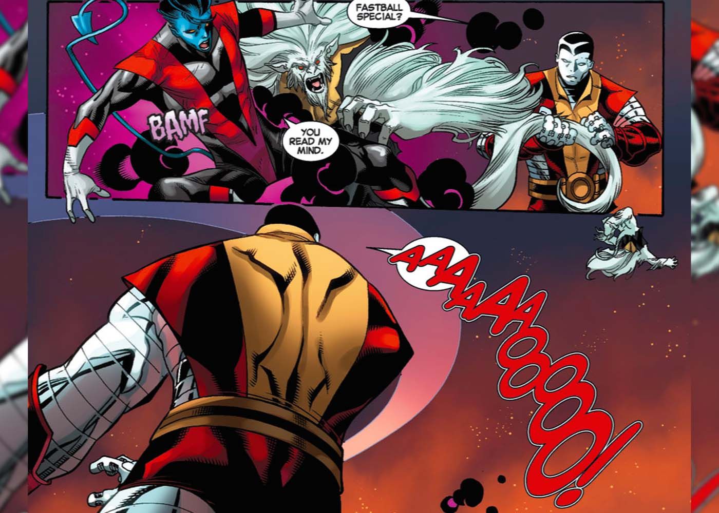 Colossus Wolverine Wendigo Fight - Marvel Comics