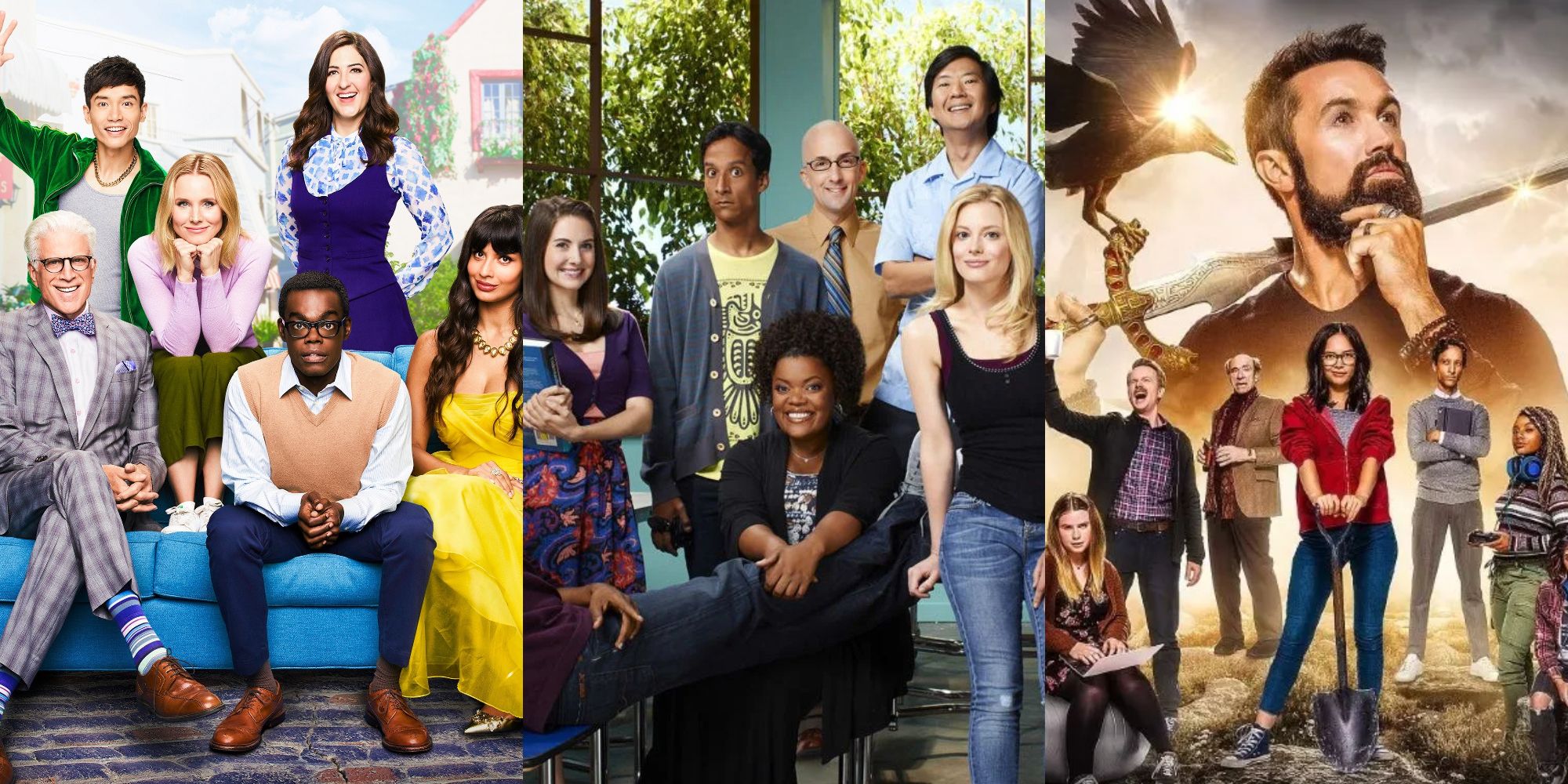 The cast of The Good Place, Community, and Mythic Quest