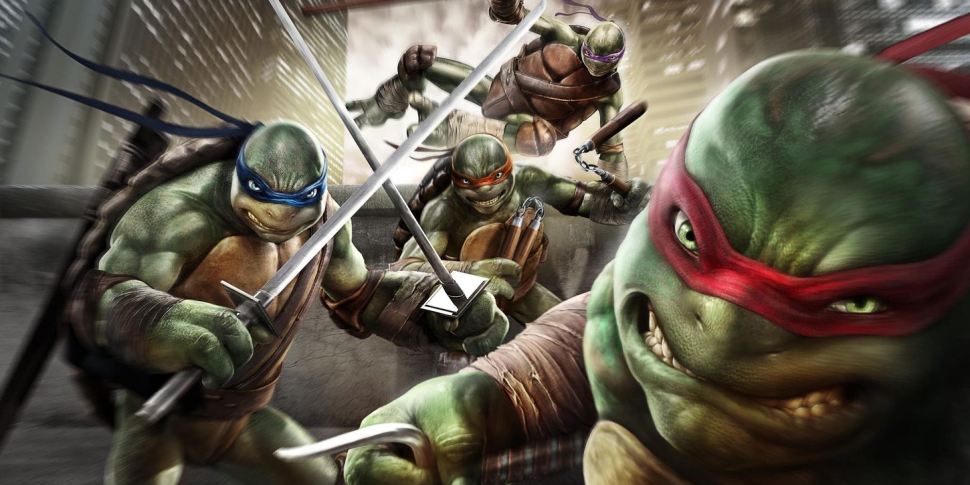 Cover artwork for Teenage Mutant Ninja Turtles Out Of The Shadows game