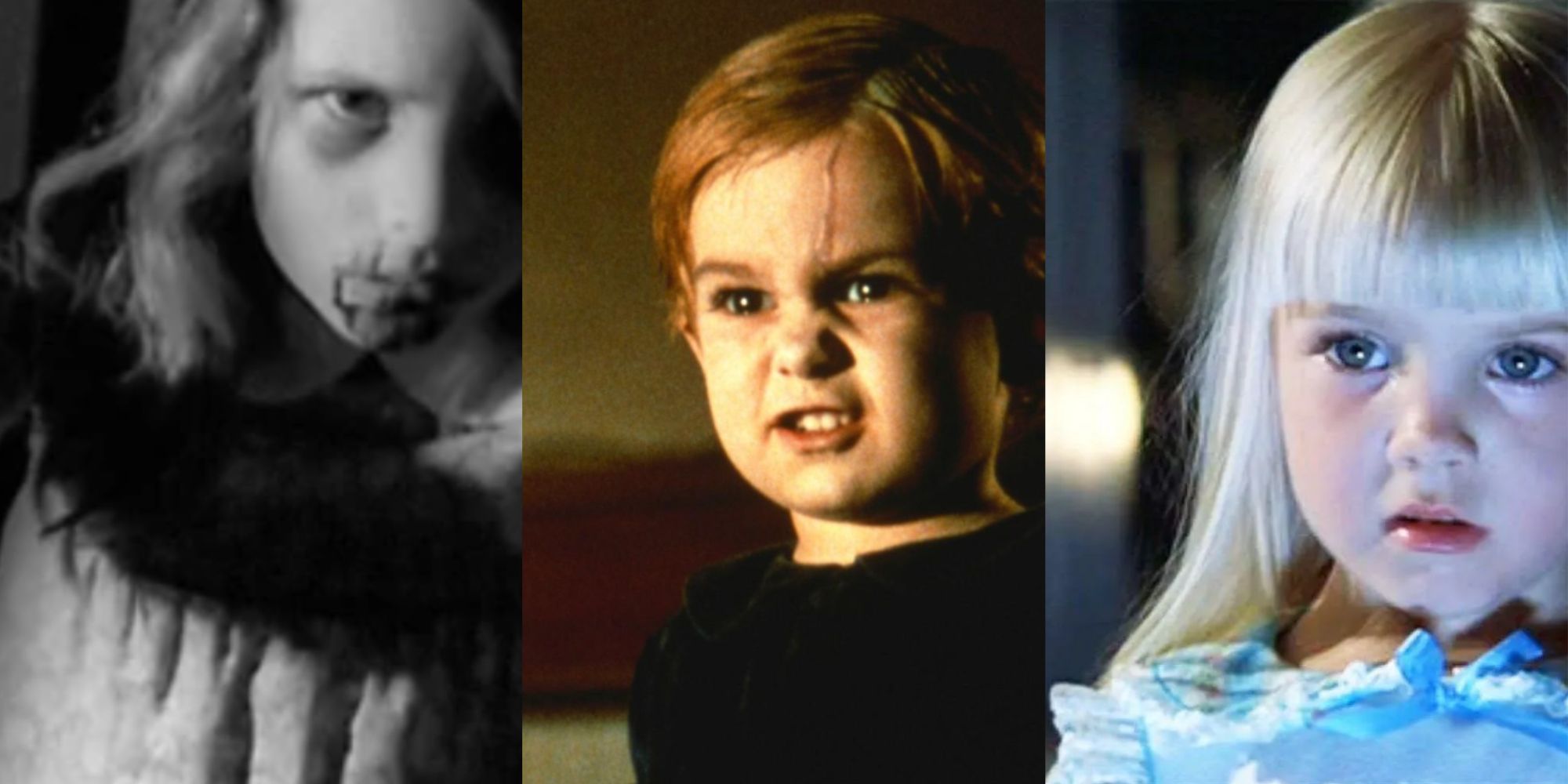 Karen Cooper from Night of the Living Dead, Gage Creed from Pet Semetary, and Carol Ann from Poltergeist. 