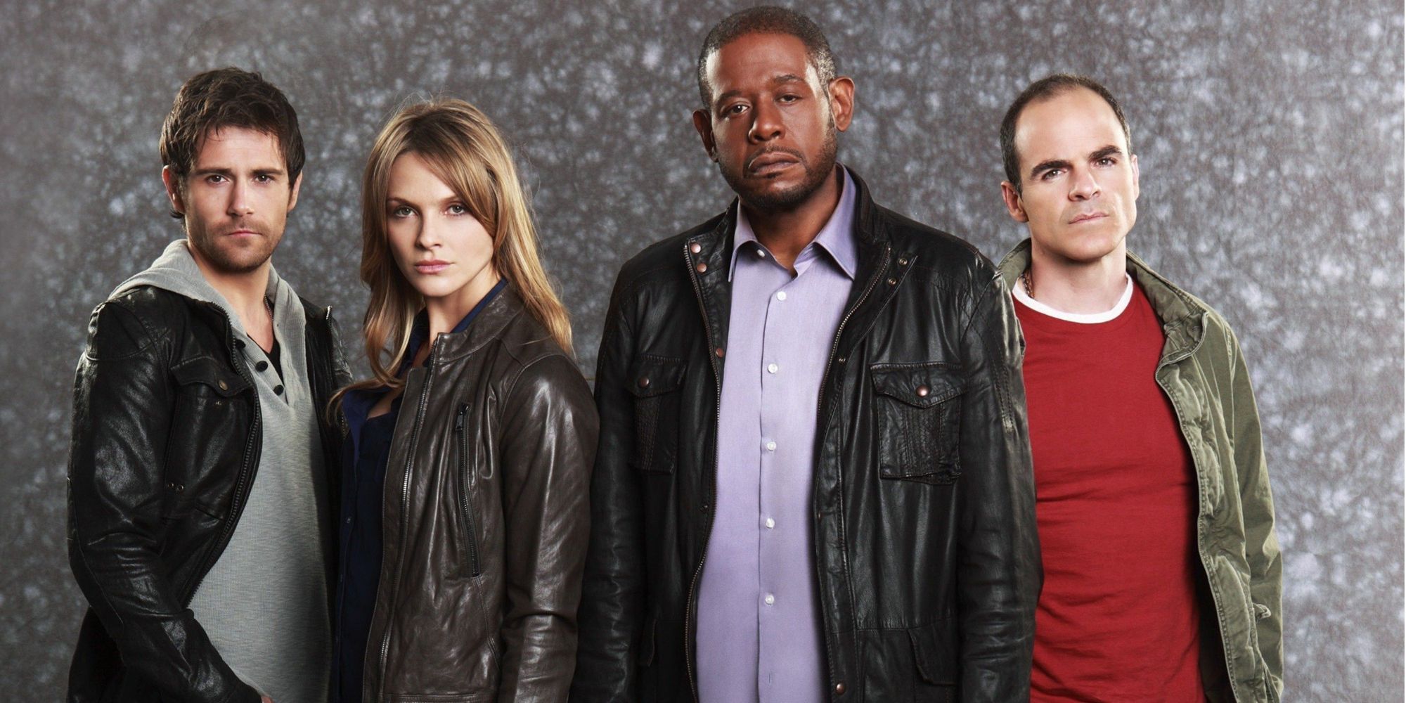 Imagem promocional de Criminal Minds Suspect Behavior com o elenco principal. 