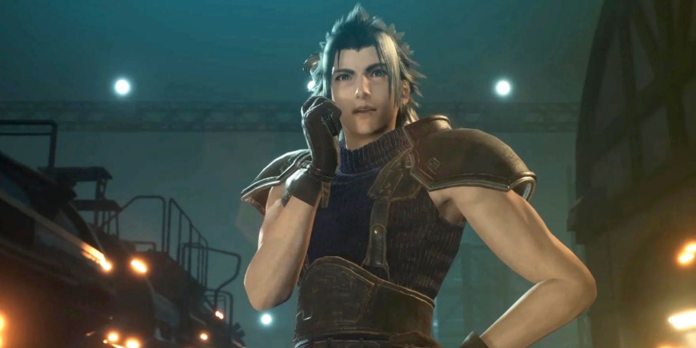 Zack au milieu des coups de feu dans Crisis Core: Final Fantasy VII Reunion.