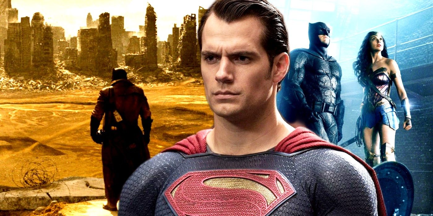 DCEU Knightmare and Henry Cavill as Superman in Batman v Superman