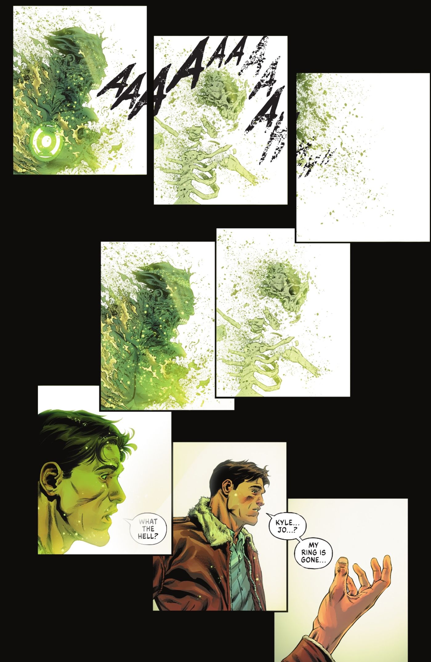 Hal Jordan on Planet Lantern 1