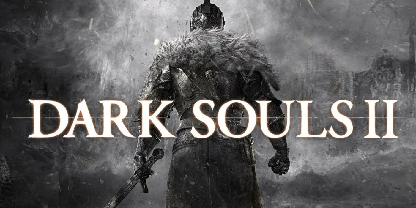 Dark Souls II key art featuring the armored Bearer of the Curse with his back turned.