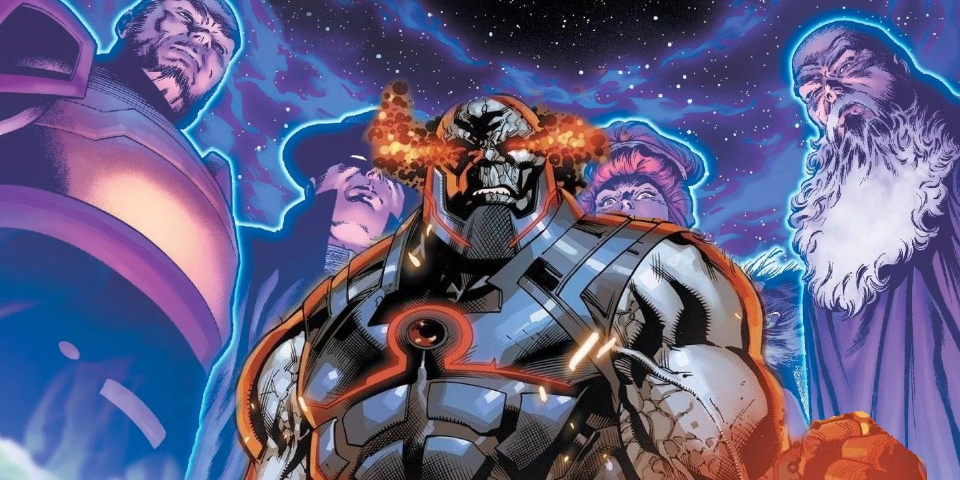 Darkseid in front of the Quintessence