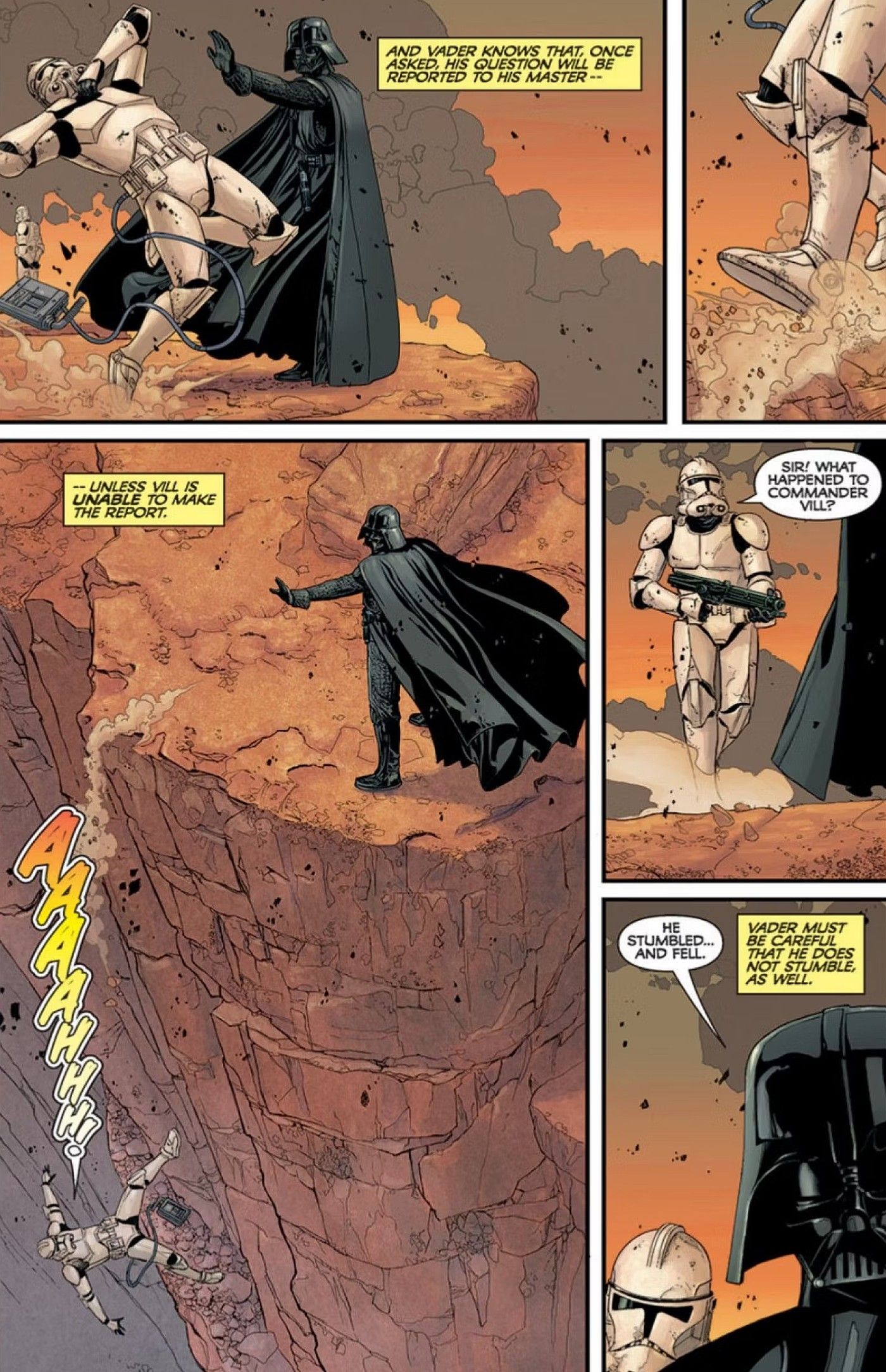 Darth Vader kills clones star wars