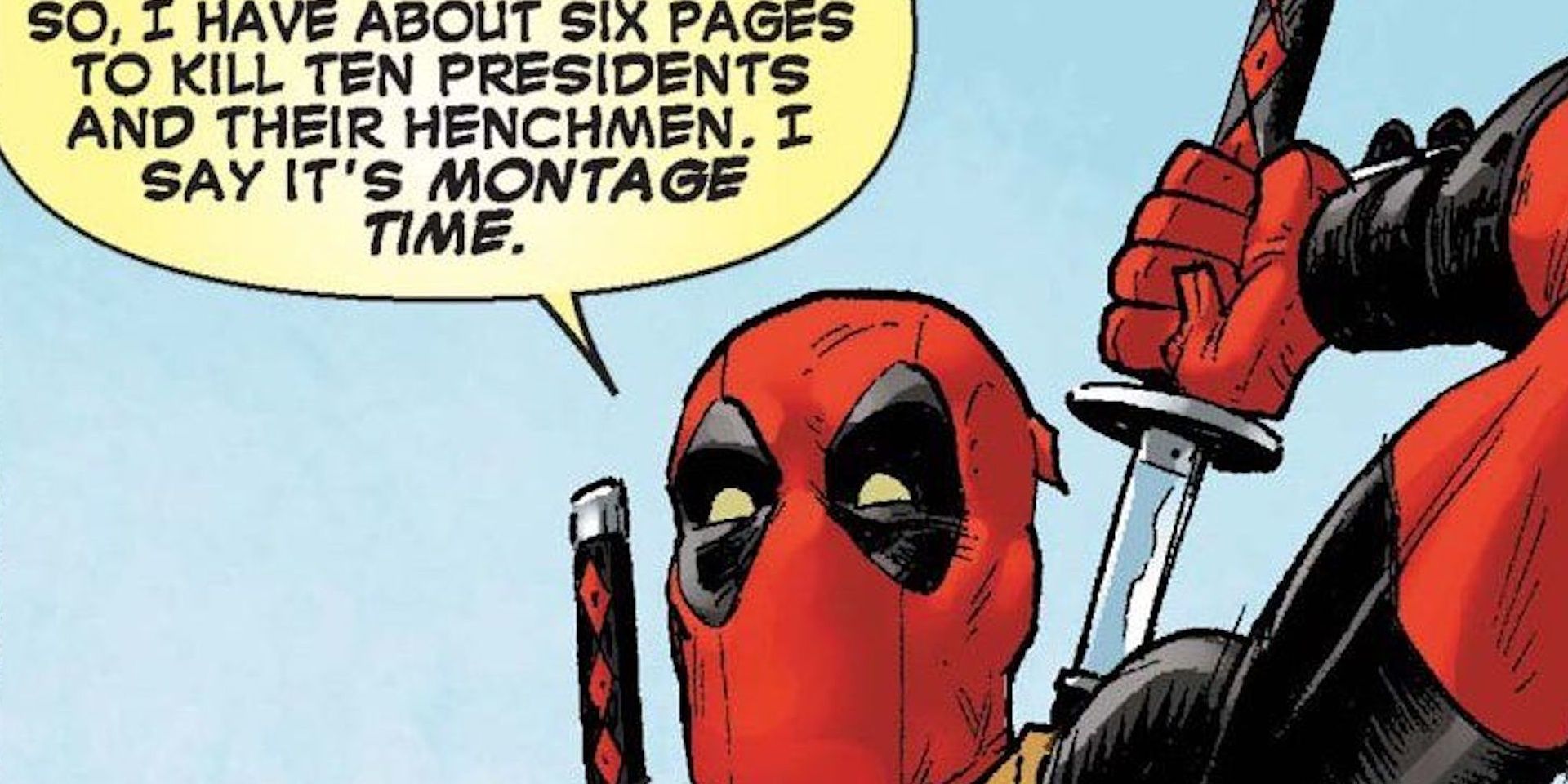 Deadpool breaks the fourth wall in Marvel comics
